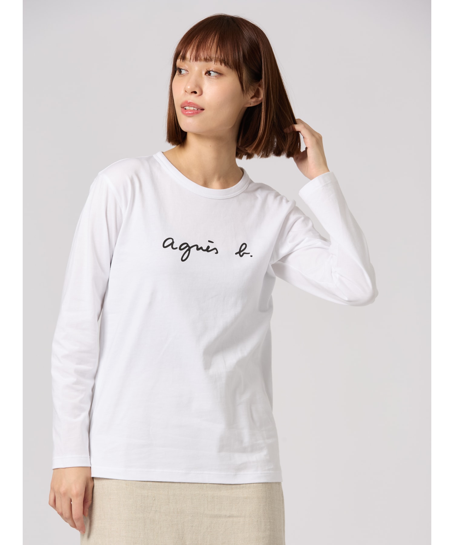 S137 TS ロゴTシャツ(504220378) | アニエスベー ファム(agnes b