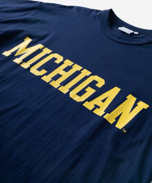 NCAA(NCAA)/【NCAA】　エヌ・シー・エー・エー　MICHIGAN　ビッグロゴプリント　半袖Tシャツ/アメカジ/スポーツMIX/デカロゴ/バックプリント/オーバーサイズ/ビ/img12