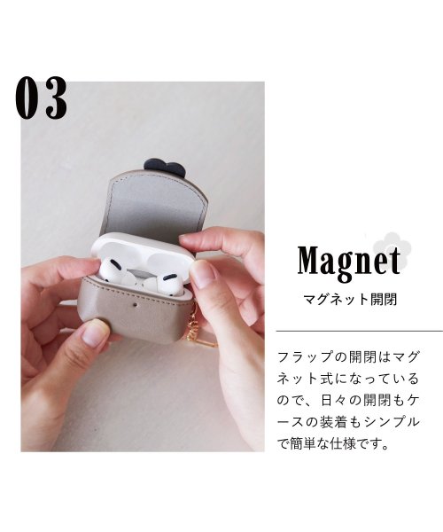 MARY QUANT(マリークヮント)/MARY QUANT マリークヮント エアーポッズプロ AirPods Proケース カバー レディース マリクワ PU LEATHER AIRPODS PRO/img05