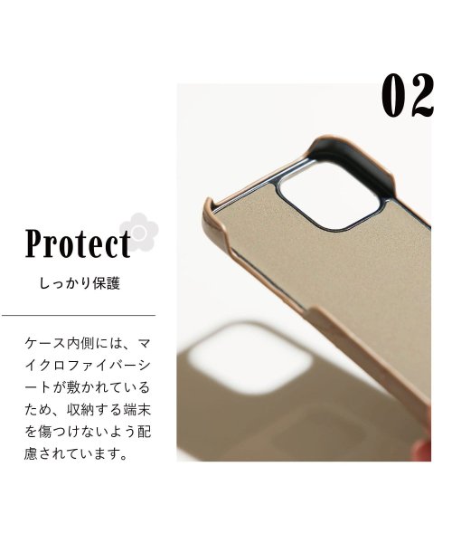 MARY QUANT(マリークヮント)/MARY QUANT マリークヮント iPhone12 12 Pro ケース スマホケース 携帯 レディース マリクワ PU QUILT LEATHER BAC/img03