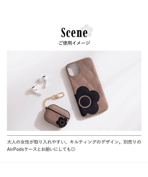 MARY QUANT(マリークヮント)/MARY QUANT マリークヮント iPhone12 12 Pro ケース スマホケース 携帯 レディース マリクワ PU QUILT LEATHER BAC/img04
