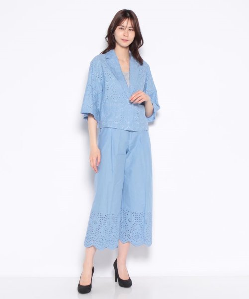 BENETTON (women)(ベネトン（レディース）)/【セットアップ対応商品】アイレットレースクロップドワイドパンツ/img20