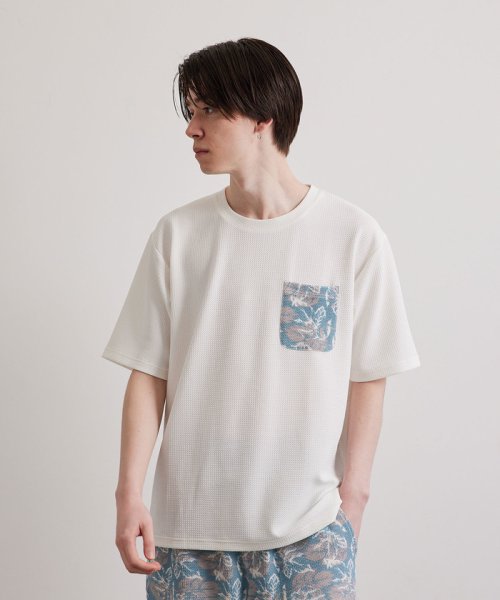 JUNRed(ジュンレッド)/ウェーブワッフルポケットTシャツ/img03