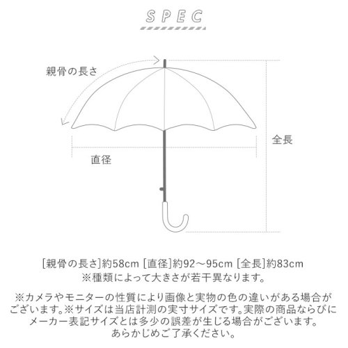 BACKYARD FAMILY(バックヤードファミリー)/ワールドパーティー W by WPC. レディース長傘 58cm/img08