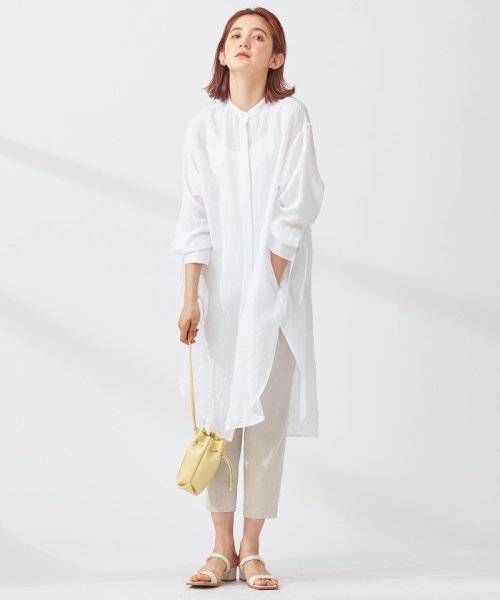 NIJYUSANKU(23区)/【WEB/一部店舗限定】 LIBECO LINEN チュニックシャツ/img04