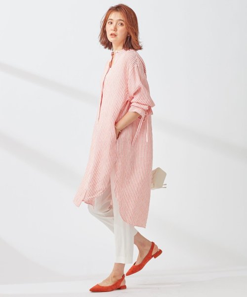 NIJYUSANKU(23区)/【WEB/一部店舗限定】 LIBECO LINEN チュニックシャツ/img11