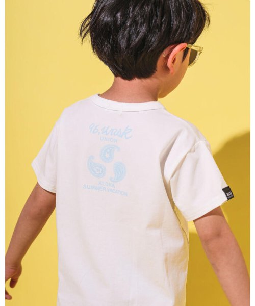 WASK(ワスク)/【 速乾 】 バック ペイズリー プリント 天竺 サマー Tシャツ（100~16/img04