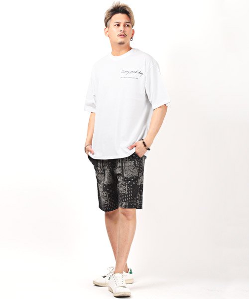 LUXSTYLE(ラグスタイル)/バックフォトデコレーションプリントTシャツ/Tシャツ メンズ 半袖 バックプリント フォトプリント ロゴ/img05