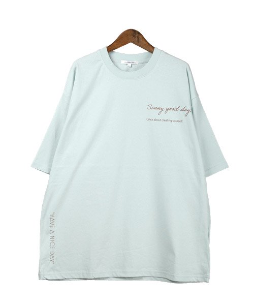 LUXSTYLE(ラグスタイル)/バックフォトデコレーションプリントTシャツ/Tシャツ メンズ 半袖 バックプリント フォトプリント ロゴ/img10