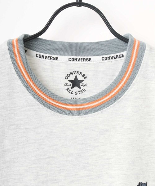 LAZAR(ラザル)/★【Lazar】CONVERSE/コンバース ワンポイント オールスターリンガーT ロゴ 刺繍 Tシャツ/リンガーT メンズ レディース 半袖 トップス/img06