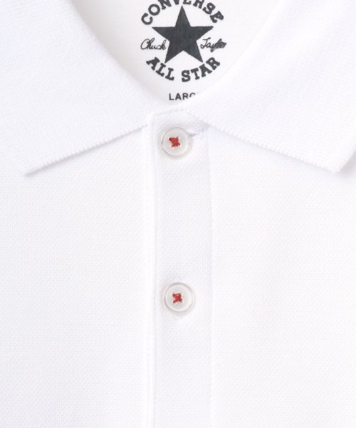 LAZAR(ラザル)/【Lazar】CONVERSE/コンバース カノコ ワンポイント オールスター スニーカー ロゴ 刺繍 ポロシャツ/img03