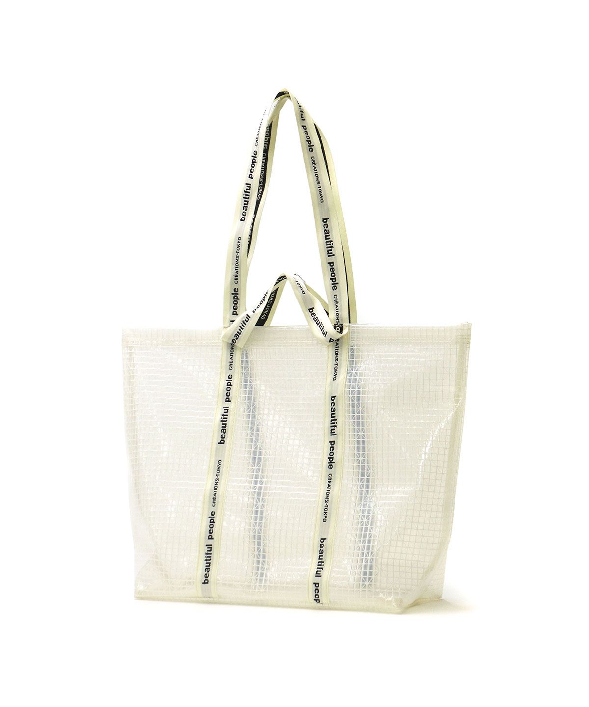 ビューティフルピープル beautiful people トート plaid vinyl logo tape big tote 日本製 1000611926