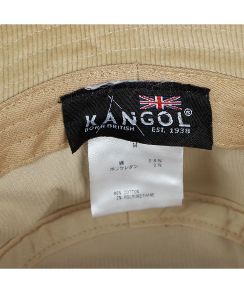 KANGOL(KANGOL)/カンゴール KANGOL 帽子 バケットハット メンズ レディース CORD BUCKET ブラック ベージュ 黒 107－169012/img06