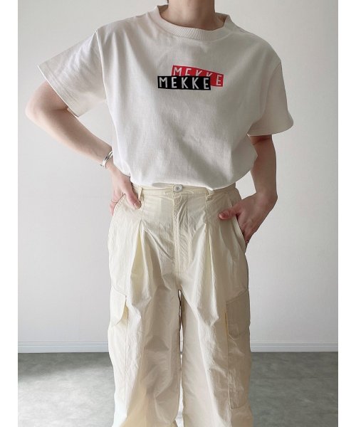 MEKKE(メッケ)/MEKKEボックスロゴTシャツ（低身長向け）/img03