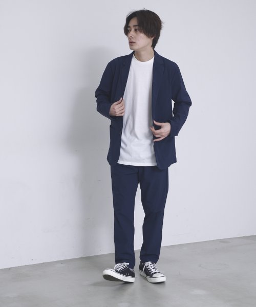 JEANS MATE(ジーンズメイト)/【BLUESTANDARD】 セットアップ＊ノーストレス  テーラードジャケット＋ イージーパンツ　1.軽量ストレッチ  2.撥水  3.パッカブル/img19