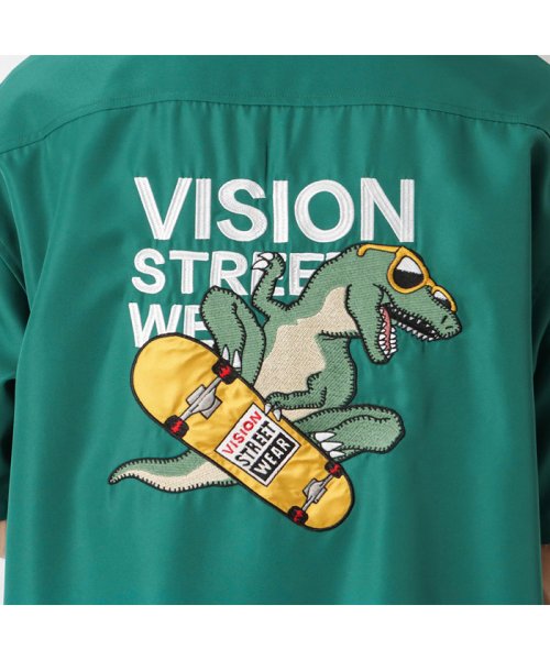 MAC HOUSE(men)(マックハウス（メンズ）)/VISION STREET WEAR ヴィジョンストリートウェア 恐竜刺繍開襟シャツ 2505021－A/img05
