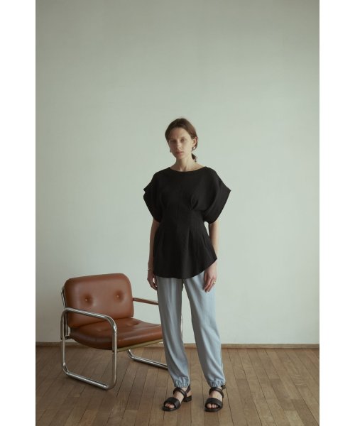 CLANE(クラネ)/HEM GATHER JERSEY PANTS/img10