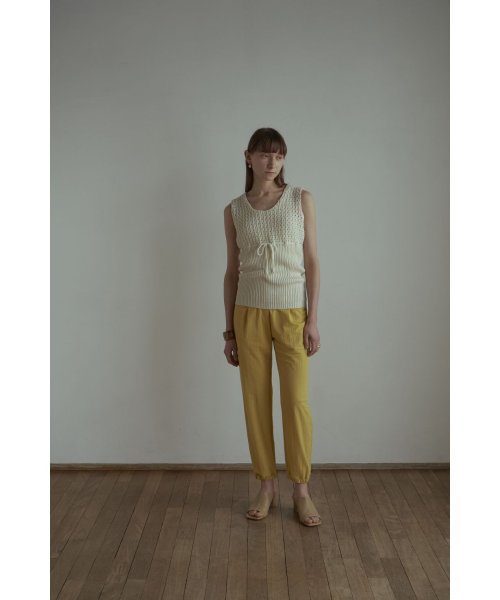 CLANE(クラネ)/HEM GATHER JERSEY PANTS/img14