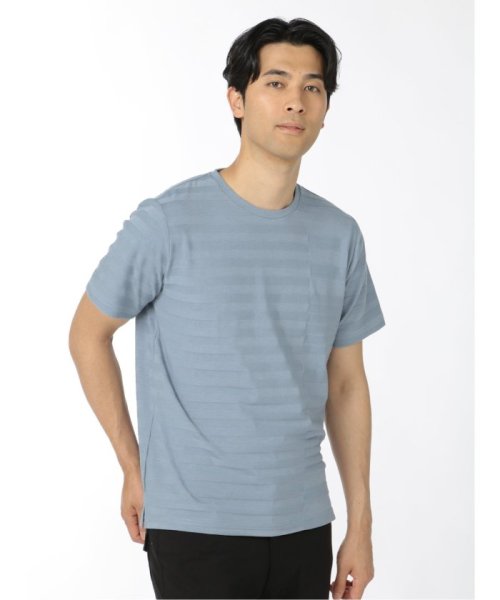 TAKA-Q(タカキュー)/ランダムボーダー クルーネック 半袖 メンズ Tシャツ カットソー カジュアル インナー ビジネス ギフト プレゼント/img04