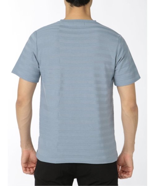 TAKA-Q(タカキュー)/ランダムボーダー クルーネック 半袖 メンズ Tシャツ カットソー カジュアル インナー ビジネス ギフト プレゼント/img08