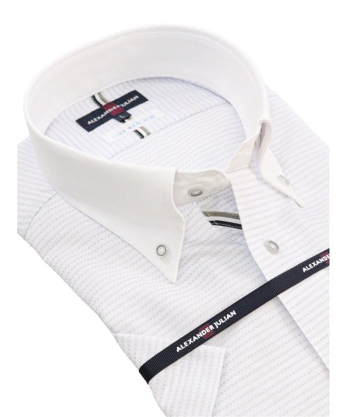 TAKA-Q(タカキュー)/クールファクター/COOLFACTOR スタンダードフィット ボタンダウン 半袖 シャツ メンズ ワイシャツ ビジネス ノーアイロン 形態安定 yシャツ 速乾/img01