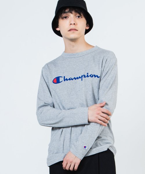 セール Champion チャンピオンロゴロングスリーブtシャツ ウィゴー Wego Magaseek