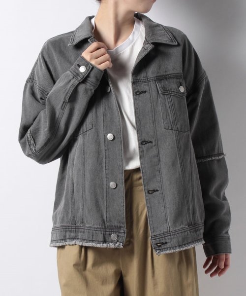 セール ウィゴー Wego フリンジデニムジャケット Magaseek