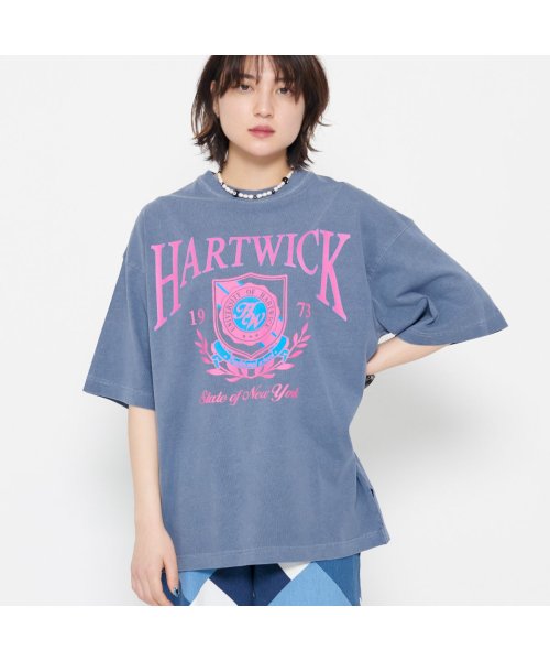 Spiritoso(スピリトーゾ)/HARTWICK カレッジロゴピグメントTシャツ/img01