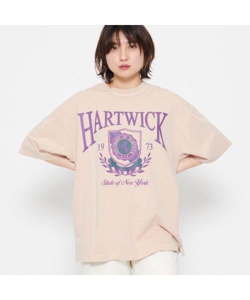 Spiritoso(スピリトーゾ)/HARTWICK カレッジロゴピグメントTシャツ/img19