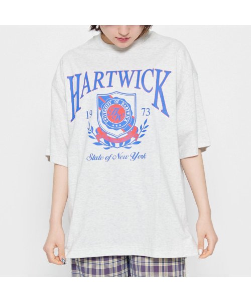 Spiritoso(スピリトーゾ)/HARTWICK カレッジロゴピグメントTシャツ/img24