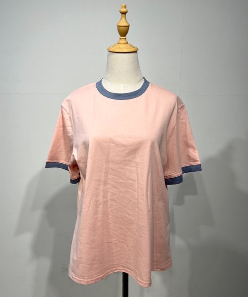 futier land(フューティアランド)/トップス Tシャツ ベーシック コットン ラウンドネック バイカラー 韓国 ファッション / バイカラーベーシックコットンTシャツ/img04
