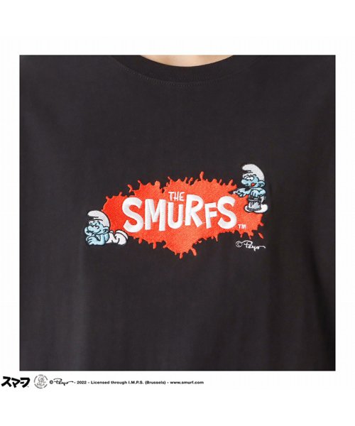 MAC HOUSE(men)(マックハウス（メンズ）)/Smurf スマーフ 刺繍オーバーTシャツ 2515031－A/img12