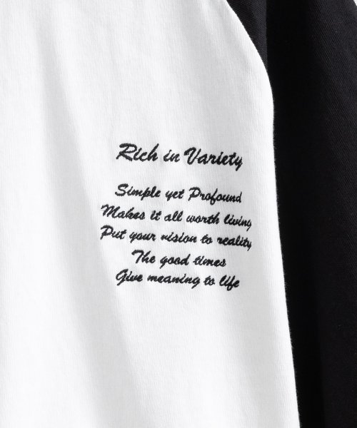 Rocky Monroe(ロッキーモンロー)/Tシャツ メンズ レディース ラグラン フロッキー ロゴ ルーズ オールドイングリッシュ 古着 ヴィンテージ スポーティー プリント 刺繍 ビッグシルエット オ/img24