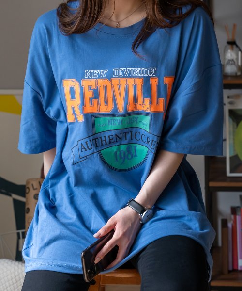 DEVICE(デバイス)/ビッグシルエット カレッジ半袖Tシャツ/img07