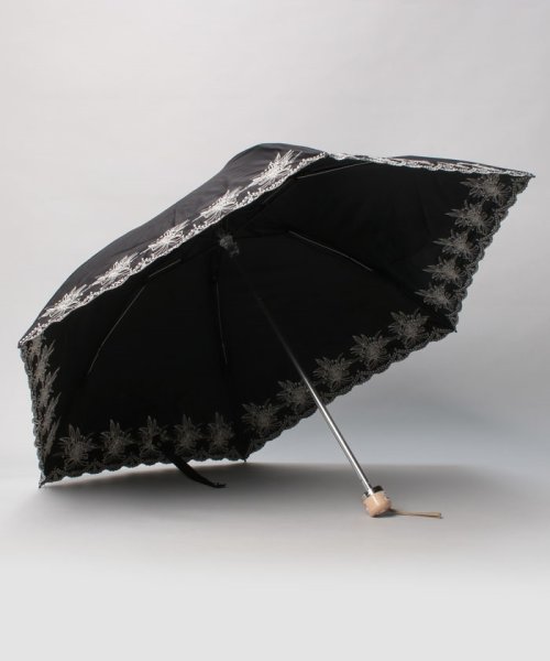 LANVIN Collection(umbrella)(ランバンコレクション（傘）)/晴雨兼用折りたたみ日傘　”フラワー刺繍”/img01