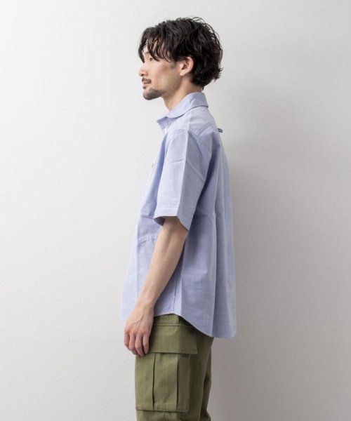 NOLLEY’S goodman(ノーリーズグッドマン)/【DANTON/ダントン】ROUND COLLAR P.O SHIRT SS プルオーバー シャツ/img13