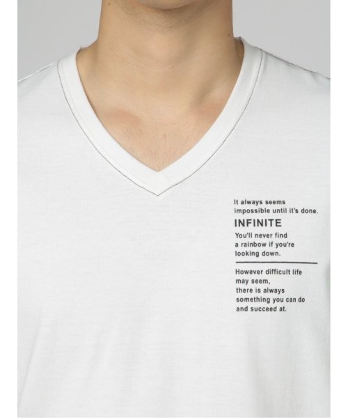 semanticdesign(セマンティックデザイン)/ステッチデザイン Vネック 半袖 メンズ Tシャツ カットソー カジュアル インナー ビジネス ギフト プレゼント/img17