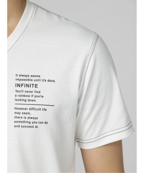 semanticdesign(セマンティックデザイン)/ステッチデザイン Vネック 半袖 メンズ Tシャツ カットソー カジュアル インナー ビジネス ギフト プレゼント/img20