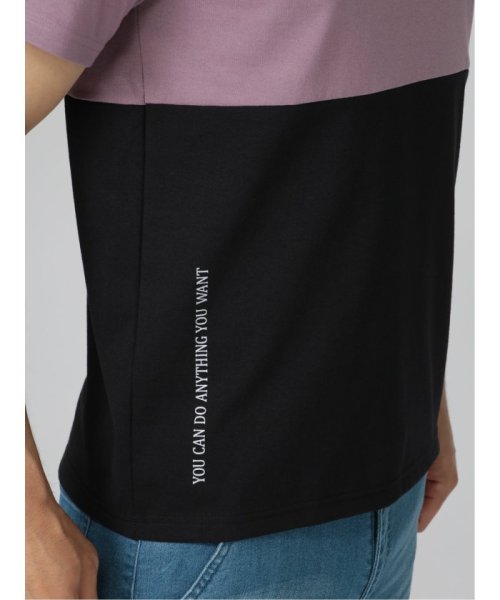 semanticdesign(セマンティックデザイン)/バイカラー切替 Vネック 半袖 メンズ Tシャツ カットソー カジュアル インナー ビジネス ギフト プレゼント/img32