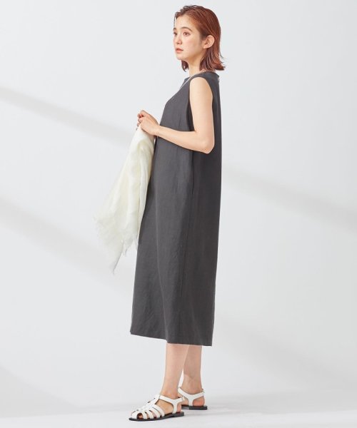 NIJYUSANKU（LARGE SIZE）(２３区（大きいサイズ）)/【WEB/一部店舗限定】LIBECO THICK ノースリーブ ワンピース/img03