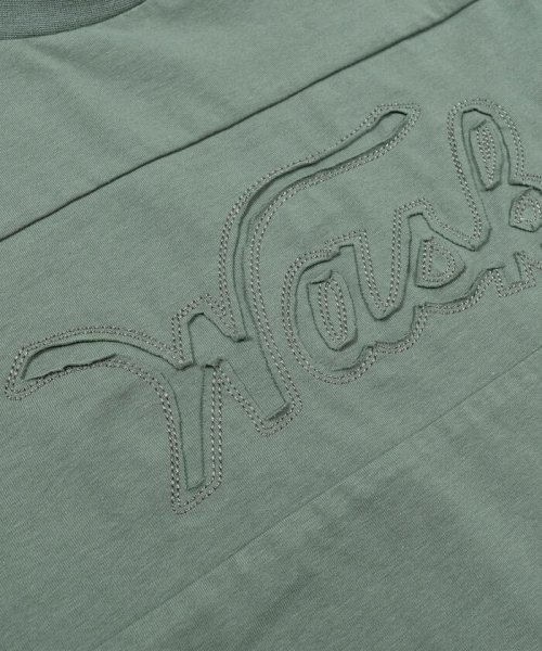 WASK(ワスク)/【 速乾 】 WASK ロゴ くり抜き ビッグ 天竺 Tシャツ（100~160c/img16