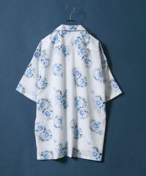 ANPAS(ANPAS)/【ANPAS】Total Pattern Print Oversized Open Collar Shirt/オーバーサイズ 総柄 オープンカラーシャツ/img01