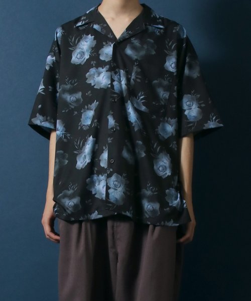 ANPAS(ANPAS)/【ANPAS】Total Pattern Print Oversized Open Collar Shirt/オーバーサイズ 総柄 オープンカラーシャツ/img11