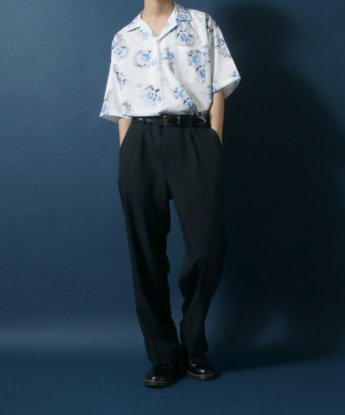 ANPAS(ANPAS)/【ANPAS】Total Pattern Print Oversized Open Collar Shirt/オーバーサイズ 総柄 オープンカラーシャツ/img18