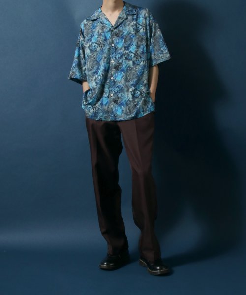 ANPAS(ANPAS)/【ANPAS】Total Pattern Print Oversized Open Collar Shirt/オーバーサイズ 総柄 オープンカラーシャツ/img24