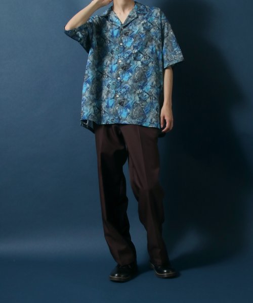 ANPAS(ANPAS)/【ANPAS】Total Pattern Print Oversized Open Collar Shirt/オーバーサイズ 総柄 オープンカラーシャツ/img25