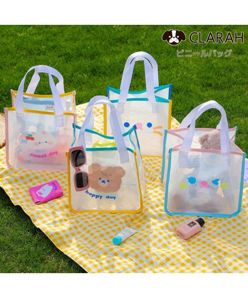 CLARAH　kids(クララキッズ)/キッズ プールバッグ ビニールバッグ プール 海 スイミング 夏 スイムバッグ ビーチバッグ /img01