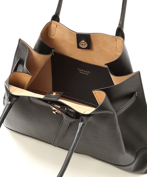 【TREASURE TOPKAPI】トレジャー トプカピ シュリンクレザー ベルトデザイン レディース A4 トートバッグ 