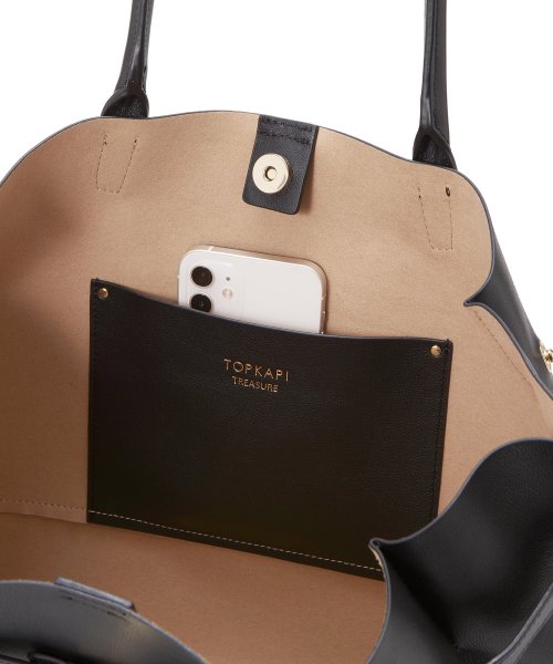 【TREASURE TOPKAPI】トレジャー トプカピ シュリンクレザー ベルトデザイン レディース A4 トートバッグ 