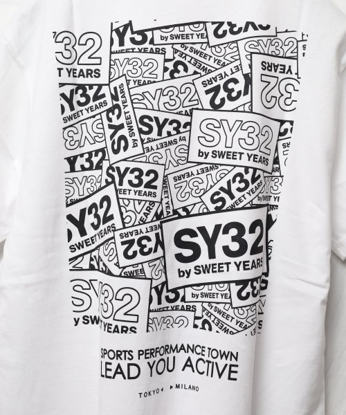 ar/mg(エーアールエムジー)/【73】【12234J】【it】【SY32 by SWEET YEARS】BOX LOGO BACK PRINT TEE/img03